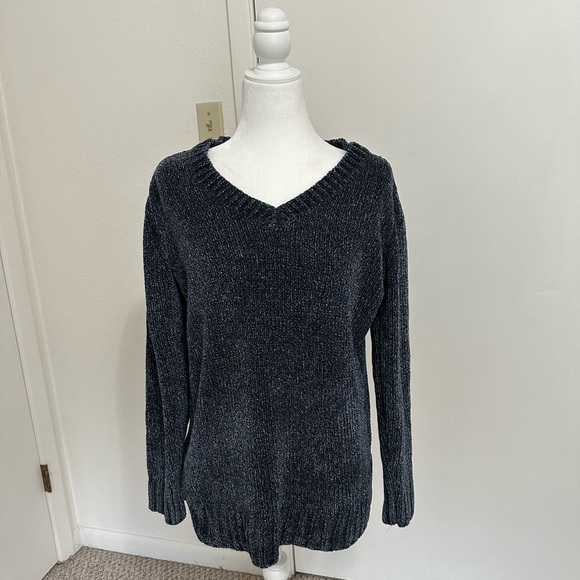 Orvis Marled Chenille V-Neck Sweater Women's Size M - Picture 1 of 5